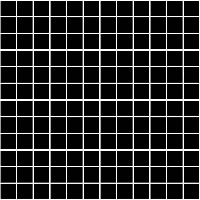 Мозаика 20071 Темари черный матовый 29,8х29,8