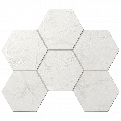 Мозаика Ametis MA01 Hexagon 25x28,5 непол.(10 мм)