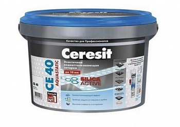 Затирка Ceresit Aquastatic СE 40 кирпич №49 ведро 2 кг
